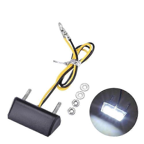 12v Mini Moto Led Plaque D'immatriculation Lumière Universelle Moto Led Arrière Queue Numéro Lumière Pour Kawasaki Suzuki Bmw Honda Yamaha