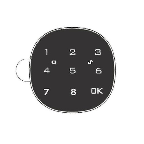 Boîte aux lettres intelligente électronique numérique Serrure Écran tactile Serrure Fichier Fer Acier Bureau Armoire Porte Mot de passe Serrure Clavier 30mm