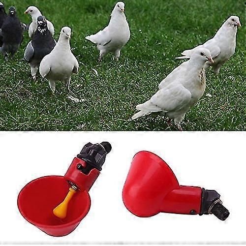 Linjou 10 Pièces Abreuvoirs Automatiques Pour Volaille Mangeoire À Oiseaux D'eau Pour Volaille Abreuvoir Automatique En Plastique Pour Poulailler Poulailler Poulailler Arc D'alimentation