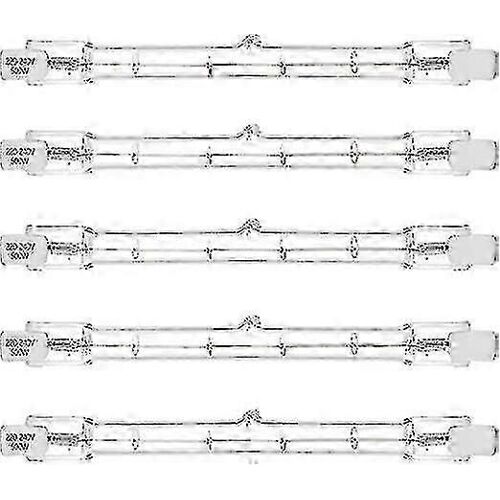5pcs 500w R7s Projecteur Halogène Linéaire J118 500w Ampoule De Sécurité À Double Extrémité 118mm Longueur Édition