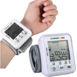 Tensiomètre Au Poignet Réglable Avec Grand Écran Lcd,Brassard Portable Pour Une Utilisation À Domicile