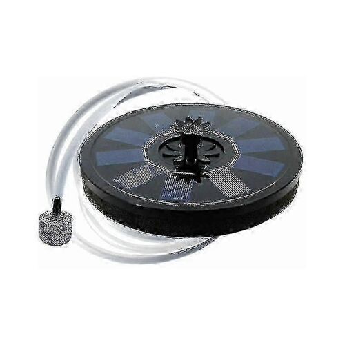 Aérateur D'étang Solaire Pompe Flottante D'oxygène Avec Tuyau D'air Et Bulles De Pierre Oxygénateur D'eau Flottante 5v / 1.5w Réservoir Poisson Fontaine Bain D'oiseaux Pour Étang De Jardin