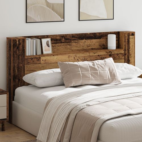 Vidaxl Cabinet De Tête De Lit Vieux Bois 180 X 17 X 104,5 Cm