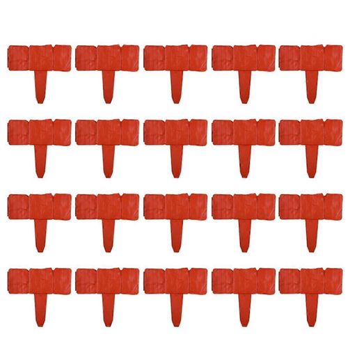 Feuille Rouge,Clôture En Plastique,Cour,Pelouse,Villa,Décoration,Petite Clôture
