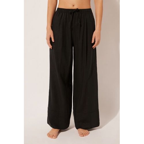 Calzedonia Pantalon Palazzo En Lin Et Viscose Femme Taille Xs
