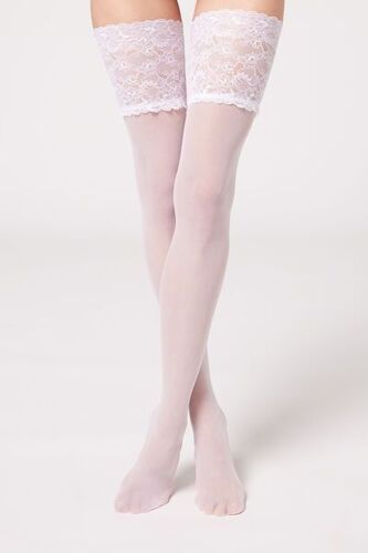 Calzedonia Bas Autofixants Voile 20 Deniers Mat Femme Taille M/L