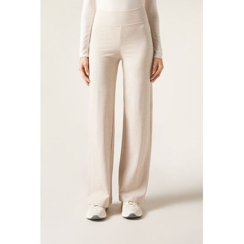 Calzedonia Pantalon Palazzo Avec Cachemire Femme Taille Xs