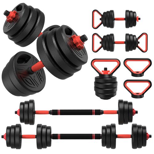 Haltère Réglable, Haltères Musculation 20kg Pour Adaptés Au Fitness À Domicile Et À La Musculation