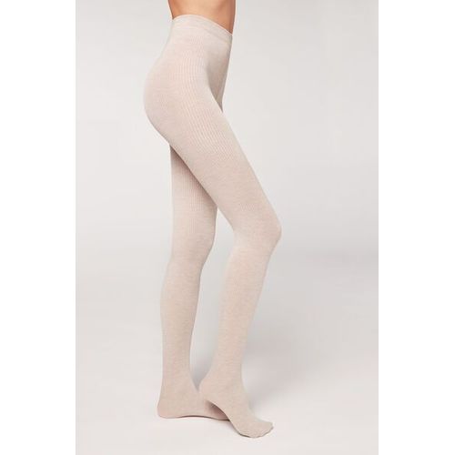 Calzedonia Collant En Cachemire Côtelé Femme Taille Xs/S