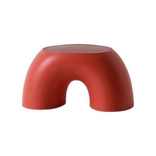 Tabouret en forme d'arc-en-ciel Repose-pieds pour enfants Escabeau Siège pour salon Meubles d'intérieur Tabouret pour enfants Jouet Rouge