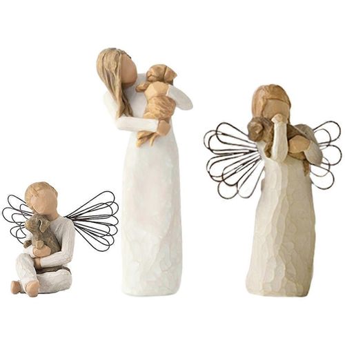 Statue d'ange,statue d'ange de prière d'amitié,pour le propriétaire d'un animal de compagnie en deuil