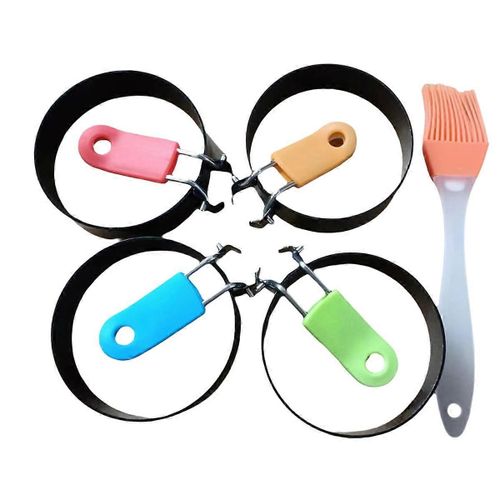 Rond Omelette Maker Antiadhésif Omelette Anneau Oeuf Anneau Moule à Omelette