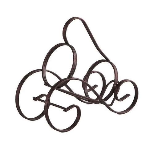 Casier à vin autoportant, porte-bouteille unique, support de rangement de vin de comptoir, protecteur pour vin rouge pour bar à la maison