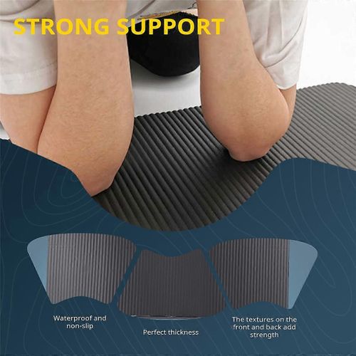 Coudière De Genou De Tapis De Yoga De 15 Mm D'épaisseur Pour L'entraînement De Yoga D'exercice,Noir