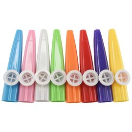 24 Pièces En Plastique 8 Instrument De Musique Kazoo Coloré Pour Guitare