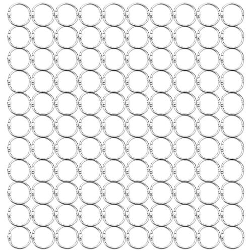 100 Pcs 25 Mm Feuilles Lâches Reliure Anneaux Porte-Clés Livre Anneaux Classeur Anneaux Pour Scrapbook/Album/Artisanat