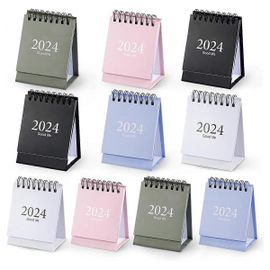 10pc Mini Calendrier De Bureau 2024,2023-2024 -De Oct 2023 À Déc 2024