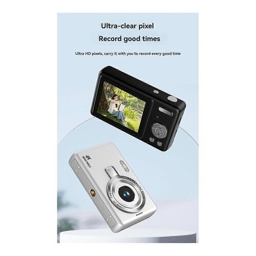 Appareil photo numérique HD 1080p 96 MP pour enfants - Zoom 16x,blanc