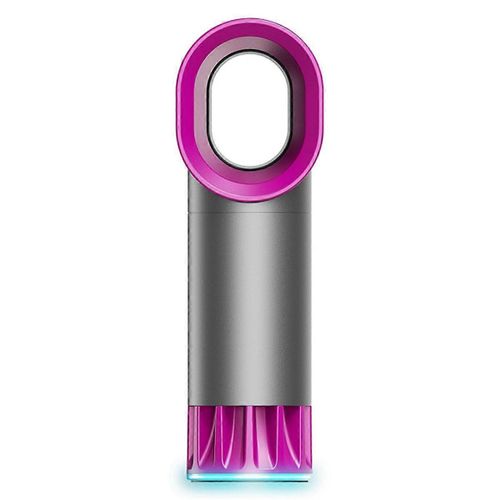 Ventilateur sans pales Petit ventilateur de table Refroidisseur d'air Gris rechargeable