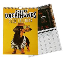Cheeky Dachshunds - 2025 Calendrier Mural Cadeaux Du Nouvel An Calendrier Mural