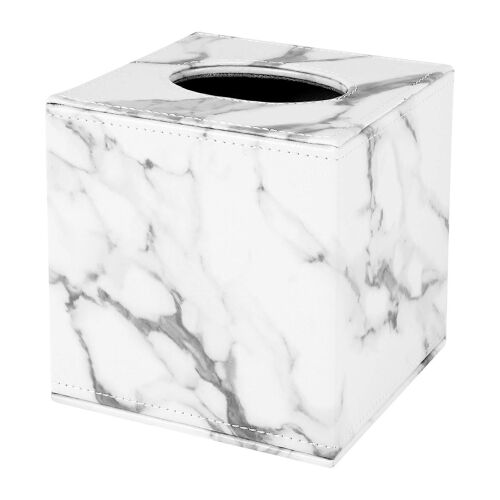 Carré Carré Boîte De Tissus Pu En Cuir Papier Titulaire Papier Toilette Boîte De Serviette Boîte De Papier Couverture Casier À