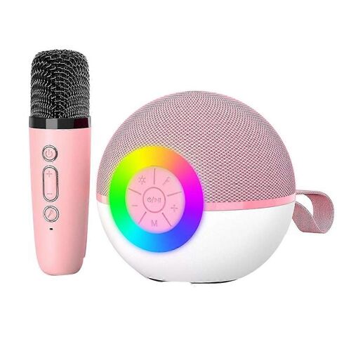 Mini haut-parleur de machine de karaoké,Jouet de chanson de microphone Bluetooth portable,B