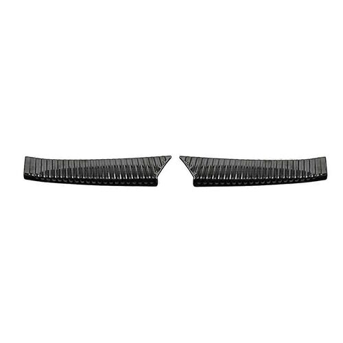 Garniture De Plaque De Protection De Coffre En Acier Inoxydable De Voiture Noire