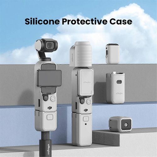 Housse en silicone AMagisn pour DJI Osmo Pocket 3 Noir Standard