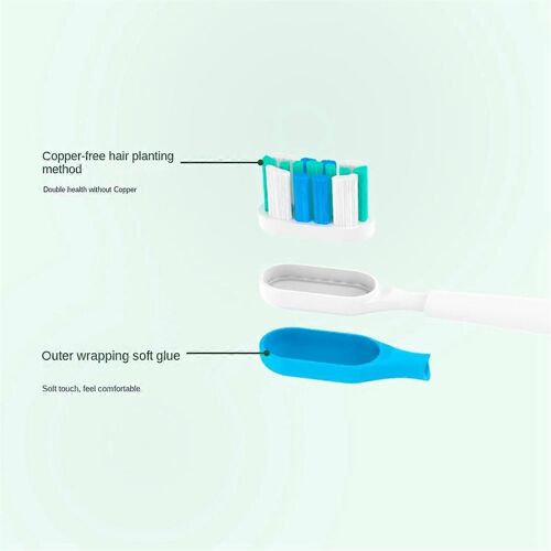 10pcs Adapté Pour La Tête De Brosse À Dents Électrique Laifen-Violet