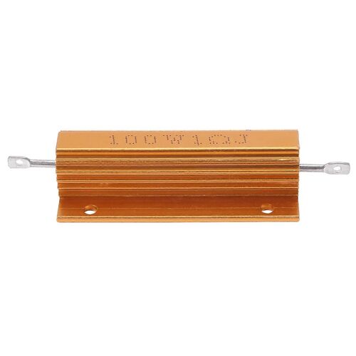 Résistance de puissance plaquée d'aluminium doré Résistance 100W, 1 Ohm 1R