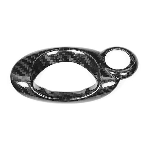 Garniture De Couvercle De Commutateur D'allumage De Voiture Véritable Autocollant Intérieur En Fibre De Carbone De Remplacement Pour Mini Cooper R54 R5