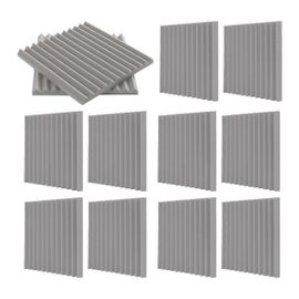 Panneaux acoustiques autocollants,panneaux en mousse insonorisés (gris)