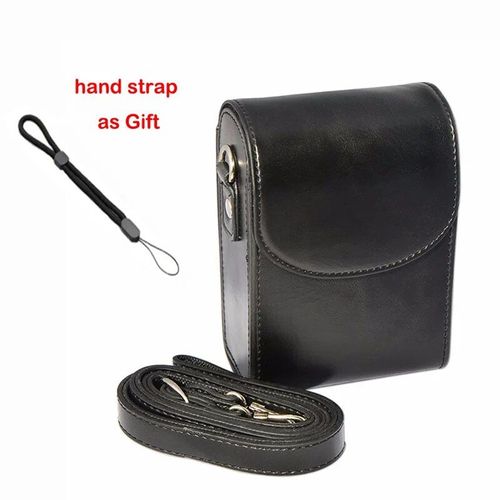 Étui en cuir PU pour appareil photo,housse de protection pour Panasonic Lumix LX10 LX15 LX5 LX3 TZ90 TZ70 TZ60 TZ50 TZ40 TZ30 ZS80 ZS70 ZS50 - Type Black