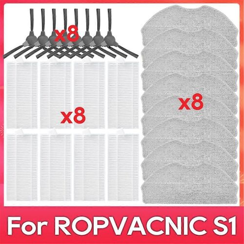 Kit d'accessoires pour aspirateur robot ROPVACNIC S1, Tipdiy G90, Betboyles V75S et VIPSUN Z1