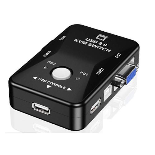 USB 2.0 KVM Souris Commutateur Clavier VGA Splitter Box Commutateur KVM USB