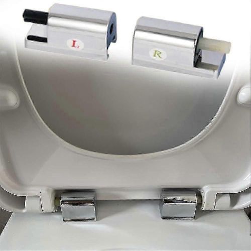 Remplacement Toilette contemporaine traditionnelle Charnières à fermeture douce Charnières de siège de toilette Raccords de toilette à fermeture douce Kit de fixation Remplacements avec fermeture douc
