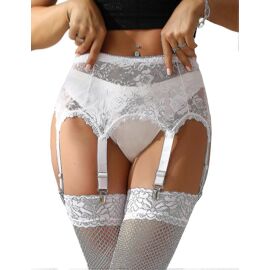 Porte-jarretelles 6 Sangles Noir - Femme - Neuf Avec étiquettes