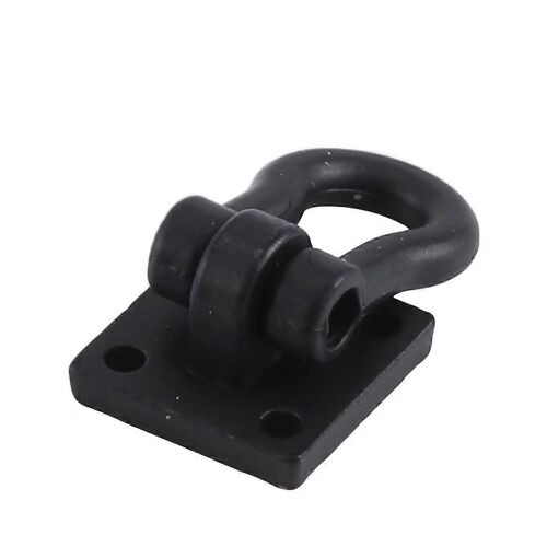 2pcs Remorque Remorque Boucle De Remorquage Crochets De Remorquage Métal Pour Voiture Rc 1/10 (Noir)