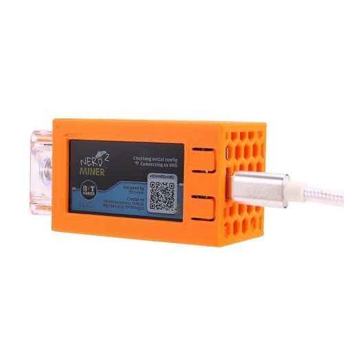 Pour Nerdminer V2 Pro Miner 78KH/s Mini Bitcoin Lottery Miner Orange