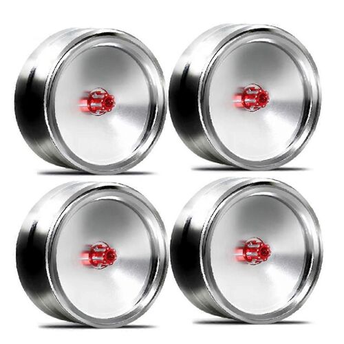 4Pcs 1,9 pouces moyeu de roue rétro en métal pour SCX10 TRX-4 RC voiture A