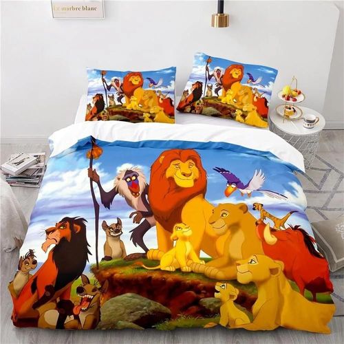 Parure De Lit Le Roi Lion, Housse De Couette, Housse De Couette Mufasa Simba, Couvre-Lit Pour Enfants Et Adolescents, Cadeaux