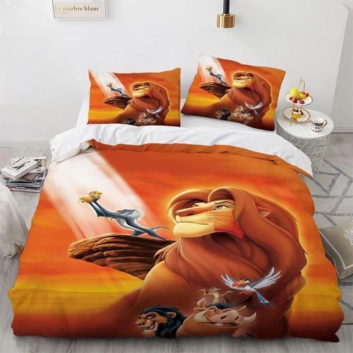 Parure De Lit Le Roi Lion, Housse De Couette, Housse De Couette Mufasa Simba, Couvre-Lit Pour Enfants Et Adolescents, Cadeaux