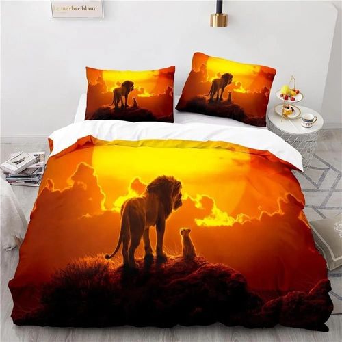 Parure De Lit Le Roi Lion, Housse De Couette, Housse De Couette Mufasa Simba, Couvre-Lit Pour Enfants Et Adolescents, Cadeaux