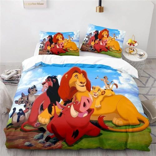 Parure De Lit Le Roi Lion, Housse De Couette, Housse De Couette Mufasa Simba, Couvre-Lit Pour Enfants Et Adolescents, Cadeaux