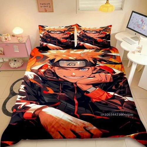 Housse De Couette Douce Et Confortable Naruto Uzumaki Dessin Anime Anime Chambre Decoration De Chambre Cadeau Pour Enfants