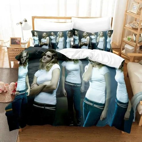 Nouvelle Parure De Lit Emma Watson Pour Lit Simple, Double, Queen, King Size, Pour Chambre De Garçon Adulte, Housse De Couette, Impression 3d