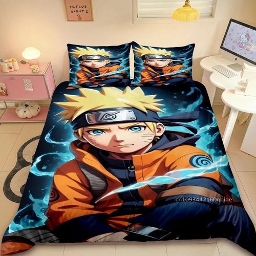 Housse De Couette Naruto Uzumaki Naruto Dessin Anime Anime Chambre Decoration De Chambre Cadeau Pour Enfants Lit Simple Lit Double Taille Personnalisable