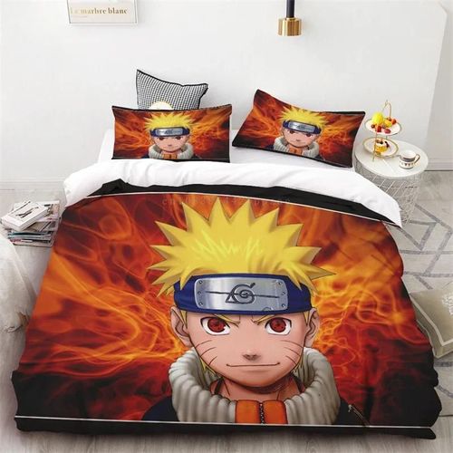 Housse De Couette Naruto, Housse De Couette Trois Pieces, Impression Numérique, Dessin Anime, Decoration De Chambre Pour Enfants