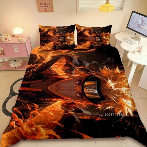 Housse De Couette Naruto Uzumaki Naruto Dessin Anime Anime Chambre Decoration De Chambre Cadeau Pour Enfants Lit Simple Lit Double Taille Personnalisable