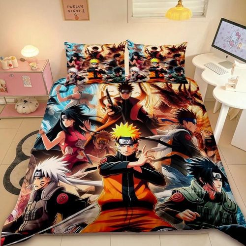 Housse De Couette Douce Et Confortable Naruto Uzumaki Dessin Anime Anime Chambre Decoration De Chambre Cadeau Pour Enfants